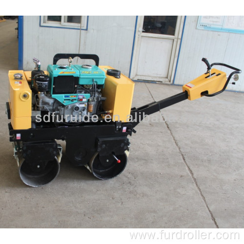 FYL-800 water cooled engine walk behind double drum vibratory roller